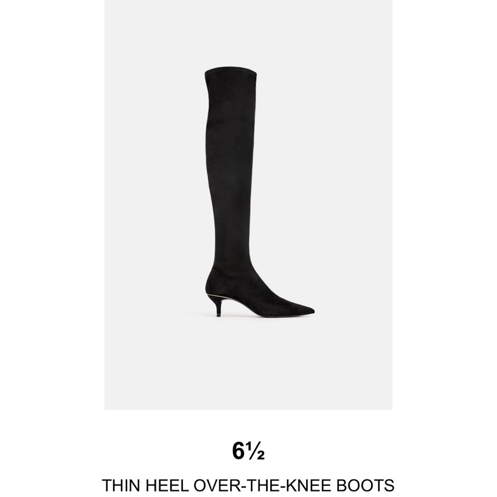 Thin heel over the knee boots